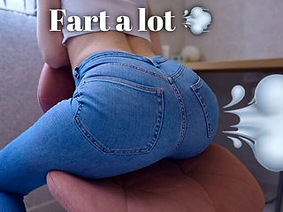 Amateur Russian Girl Tori Diamond Farting in Tight Blue Jeans Homemade Video