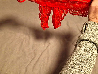 Subscriber Crotchless Panty Try On