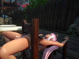 3D Anime Pink Haired Babe Fucked and Creampied by a Goblin Horde