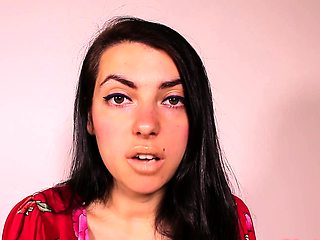 Cute curly brunette solo webcam masturbation