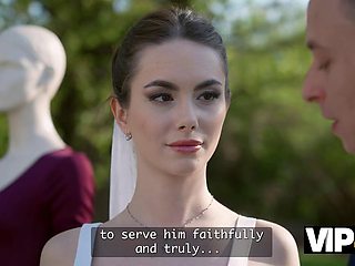 Liz Oceans Stunning Young Bride Physique Grinds on Her Husband Nikki Nuttzs Cock Outdoors