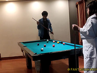 Giving My Best Friend Some Good Butt Massages After a Game of Pool Fantasiahardcoresex