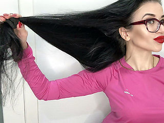 My Long Brunette Hair Worship