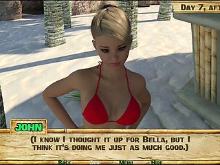 Obscene island adventures in a visual novel format