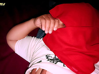 Fucking a beautiful Indonesian hijab girl after college