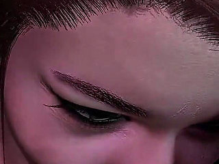 Busty Asian MILF in Tight Leather Gives Blowjob in POV