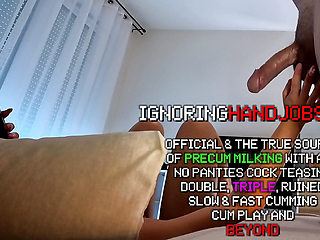 Super hot big ass raver girl plays with a big dick and balls after music festival in a hotel room