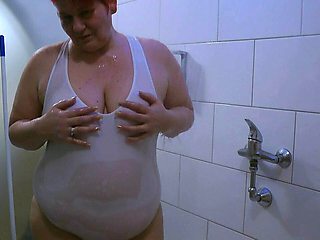 Annadevot - Transparent Swimsuit Under Shower