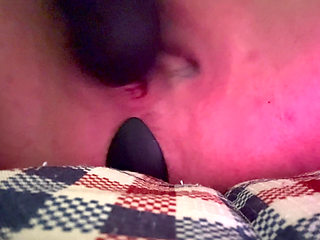 Whore masterbates her cunt and huge clit