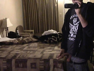 18 Year Old Caught in Rough Romantic Hotel Sex with Door Wide Open