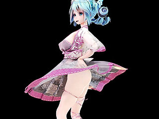 Hatsune (g)i-dle - Queencard Erotic Sheer Dress Bandeau with a Bandeau