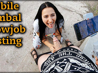 Lynn Tests New Gimbal with Outdoor Blowjob