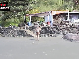 Hot Girls Take off Their Clothes on a Deserted Beach