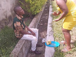 Street Boy Lure Orange Seller to an Uncompleted Building Fuck Her Till He Cum