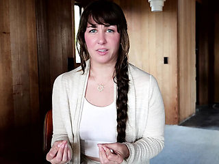 Stepmom Princess Leia Gives Loving Blowjob and Swallows Cum in POV 4K