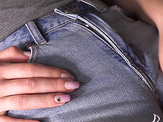 Tight Jean Shorts Camel Toe Teen Pussy Tease