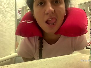 Having Fun in Public Toilet