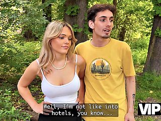 Busty Blonde Pounds Stranger Before Virgin Boyfriends Eyes