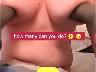 Lifting My Big Tits with Socked Feet - Count with Me