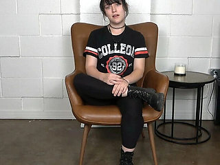 Naive Emo Girl Takes First Anal In Job Interview