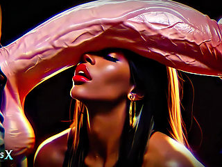 Big Boobs And Ass Ebony Goddesses - White Cock Worship: Dark ASMR & Extreme Contrast (4K AI Animated Porn)