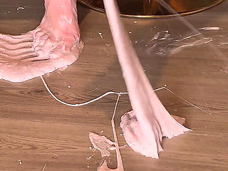 Giantess Size 16 Feet Making Perfect Slime From Scratch Asmr Foot Play