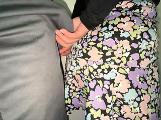 You Can See It When She Strokes the Stranger's Penis