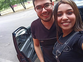 18 year old brunette big saggy tits from New York United States fucking her stepbrother's big dick chirs