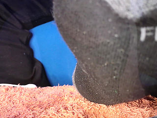 Putting Lotion On Daddys Feet