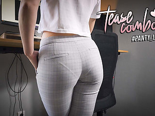 Watching MILF Secretary in with Visible Panty Line