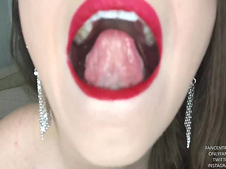 Sexy Open Mouth and Throat Fetish Fun