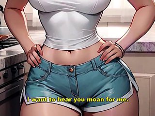 Bouncy girl gives handjob while begging for cock in her pussy - Hentai JOI