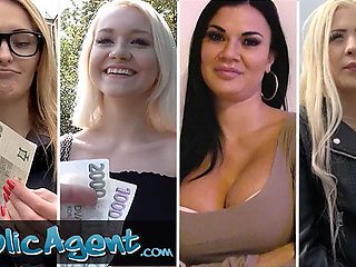 Public Agent featuring Jasmine Jae and Martin Gun's cum in mouth sex