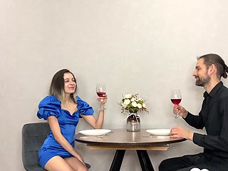 Our Date Ends with Hot Blonde Getting Her Tight Pussy Fucked Hard on Bed