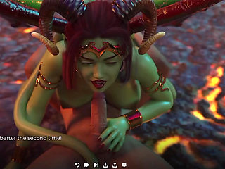 I Hard Fuck a Demon Succubus! I Deepthroat Her and Cum in Her Ass.