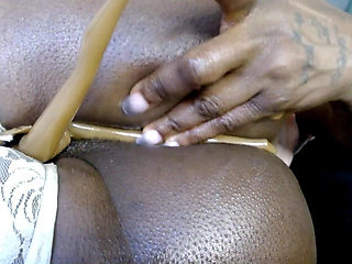 Ebony Brat Oily Thigh and Ass Stifling