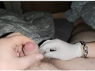 Handjob With Gloves Fetish Handjob