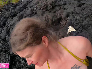 Cumslut Jade Kink Deepthroat Gagging And Facial Near Beach