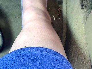 Pedal Pumping in Purple Socks