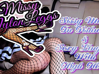 Missynylonleggs - Sissy Maid in Fishnets & Sexy Lingerie