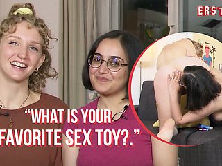 Ersties - Jasmina Licks Serafina's Pussy From Behind Before Grabbing a Toy