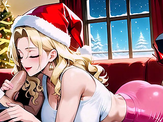 Blond Xmas Baddie Loves Big Dick Presents