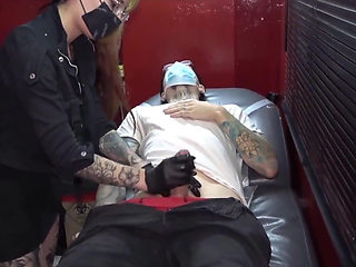 Cock Piercing with a Happy Ending! Threesome with Mei Pang & John Lemon