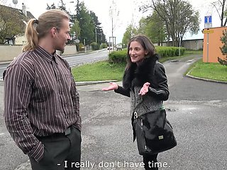 Brunette Laura delivers epic blowjobs with her big natural tits