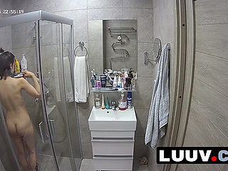 LUUV. Kareflore tears and joy in the shower, processing her boyfriend's deep love