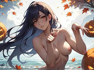 Pumpkin Glow & Blue Hair Solo Mug Seduction