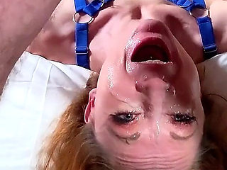 Submissive Slut Sloppy Spit Fetish BJ and Mouthful of Cum