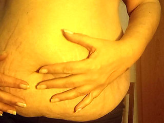 Stepmom Style: My Natural Pot Belly Without Filter Real Body Close-Up