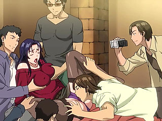 Massive Gangbang for Slutty Cheating Wife on First Casting (Hentai Anime)