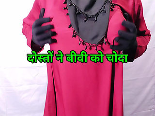 Indian beautiful hijabi muslim couple thirsty for fuck